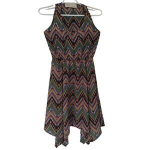 Vintage Havana, colorful printed dress, sleeveless, polyester, for Women, size S